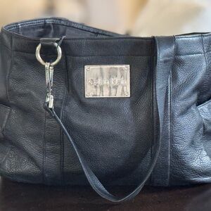 Calvin Klein Black Leather Handbag